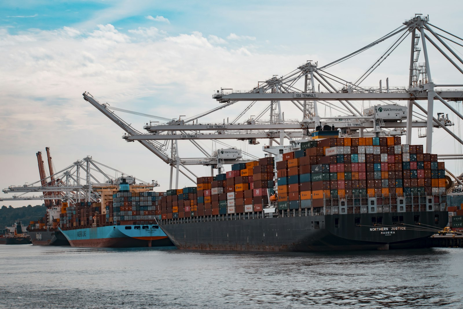 Port cranes at the Port of Mombasa